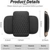 Amiss Car Center Console cover,Upgraded Leather Car Armrest pad,Belt 2 A Storage pocket,Universal Waterproof pad,Anti-slip Car Interior