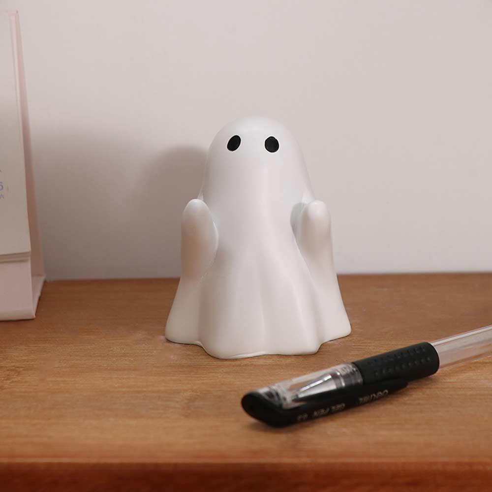 Cute Desktop Decoration Ornament Funny Little Ghost Statue Crafts Halloween Ghost Figurine  Student