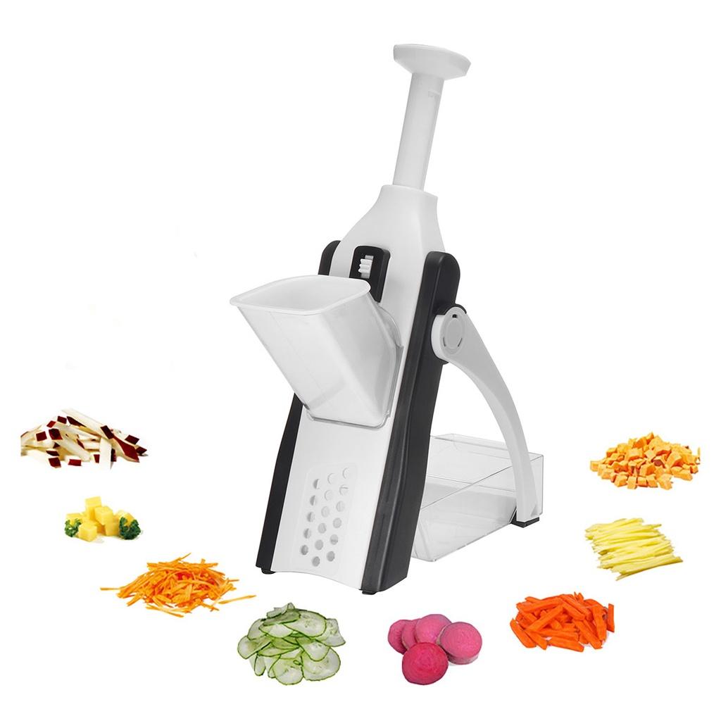 Black/Green I66131 Multifunction Vegetable Slicer French Fries Cutter Meat Chopper Kitchen Slicer Salad Chopper Potato Slicer Cooking Gadgets