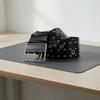 Personalized Design Hollow Rivet Wide Belt Three Row Needle Buckle Black Leather Waistbands  Party