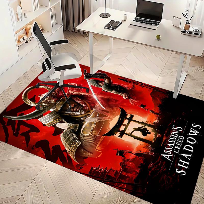 A-Assassin's Creed Printed Absorbent Washable Carpet, Non-Slip Bathroom Mats, Kitchen Rugs, Yoga Mat,Living Room Entrance, Camping Picnic Rugs