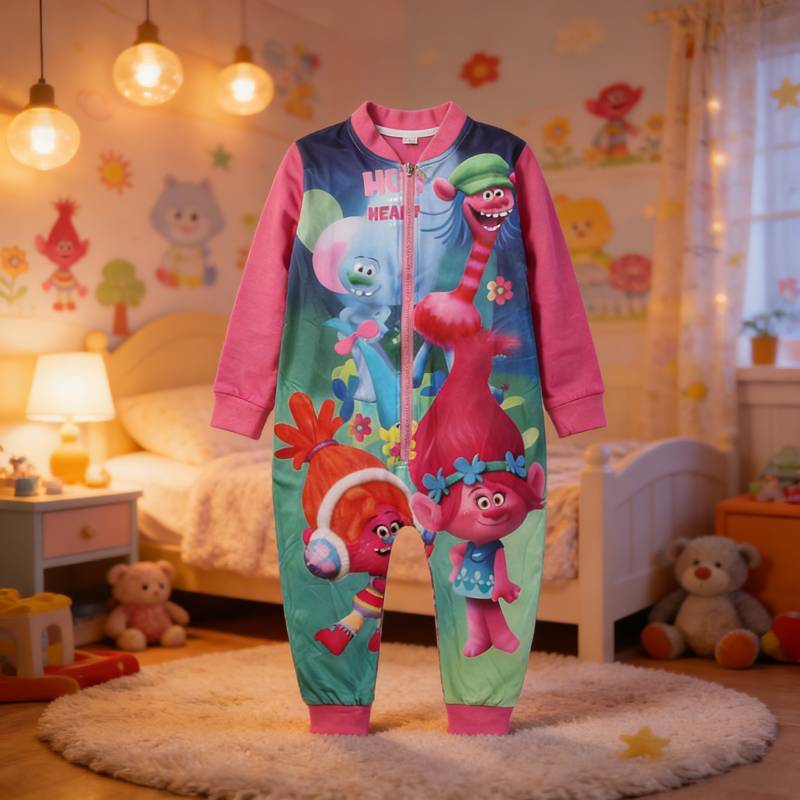Kpop Demon Hunter Kids Pajama Set With Cotton Blend Fabric For Casual Wear And Spring Autumn
