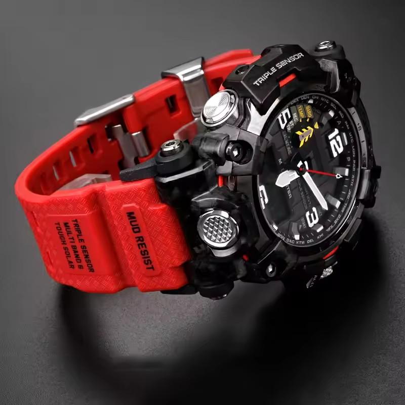 Cinturino per Orologio Per G-SHOCK Casio Uomo Seconda Generazione Big Mud King Modificato GWG2000 GWG-2000 GWG-2040 Cinghie in Gomma Resina
