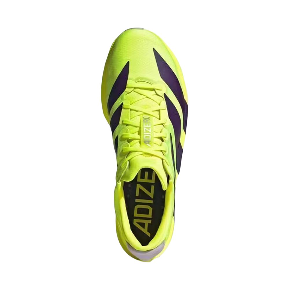 adidas Adizero Adios 9 Clásico Cómodos Zapatillas de Running para Hombre Amarillas Púrpuras JQ0776