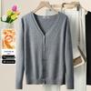 SNOWFLYING Women's Loose Fit V-Neck Knit Cardigan