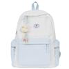 Schoolbag New Small Fresh College Student Junior High School Student Schoolbag Female Versatile Contrasting Color Casual Backpack Large Capacity