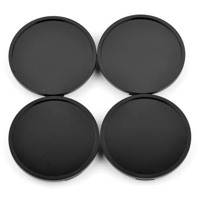 Wheel Center Caps, 76mm, 73mm, 4 Pieces, Black, Wheel Covers, Center Covers