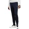 Fila Athletics Logo Mid-Rise Slim Fit Tapered Knit Joggers Men Bottoms Dark-Blue A61M141601FNV