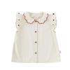 Girls' Summer Ruffled Collar 3-Piece Outfit
