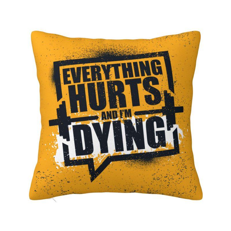 Get Up And Go Harder Than You Did Yesterday Cushion Cover cm Soft Bodybuilding Gym Throw Pillow Case Sofa Pillowslip