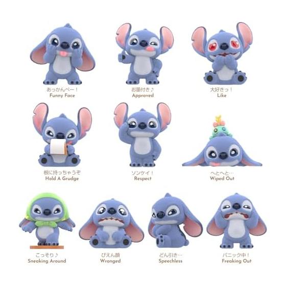TOP TOY Disney Stitch "Emoji 1st Edition" Series [1 Piece] Gacha Gacha Blind Box Figure Soft Vinyl PVC Premium Toy Birthday Present Disney Stitch For