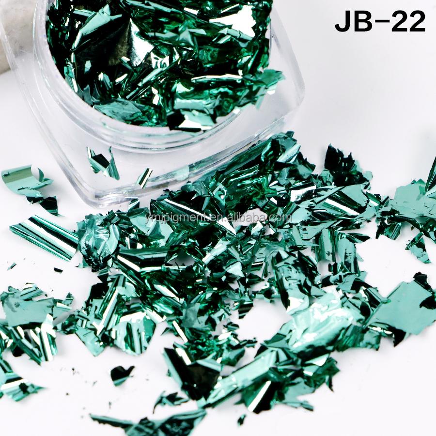 Bulk 50g Bag Nail Gold Foil Flakes Gold Leaf Flakes for Resin Crafts Slime Nail Art Painting Cake Gilding Decoration