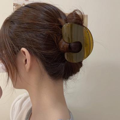 8.5CM Large Hair Claws Banana for Hair Clip Ladies Acrylic Barrette Buckle for Women's Hair Korean Female Accessories