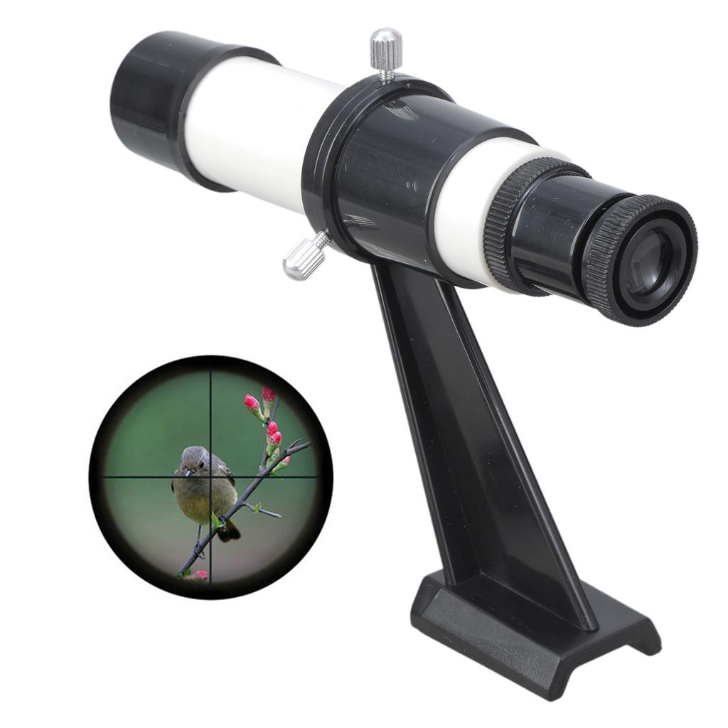 5X Astronomical Telescope Finder Scope with Inline Base Stand 5x24 Portable Crosshair Telescope Finderscope Astronomical