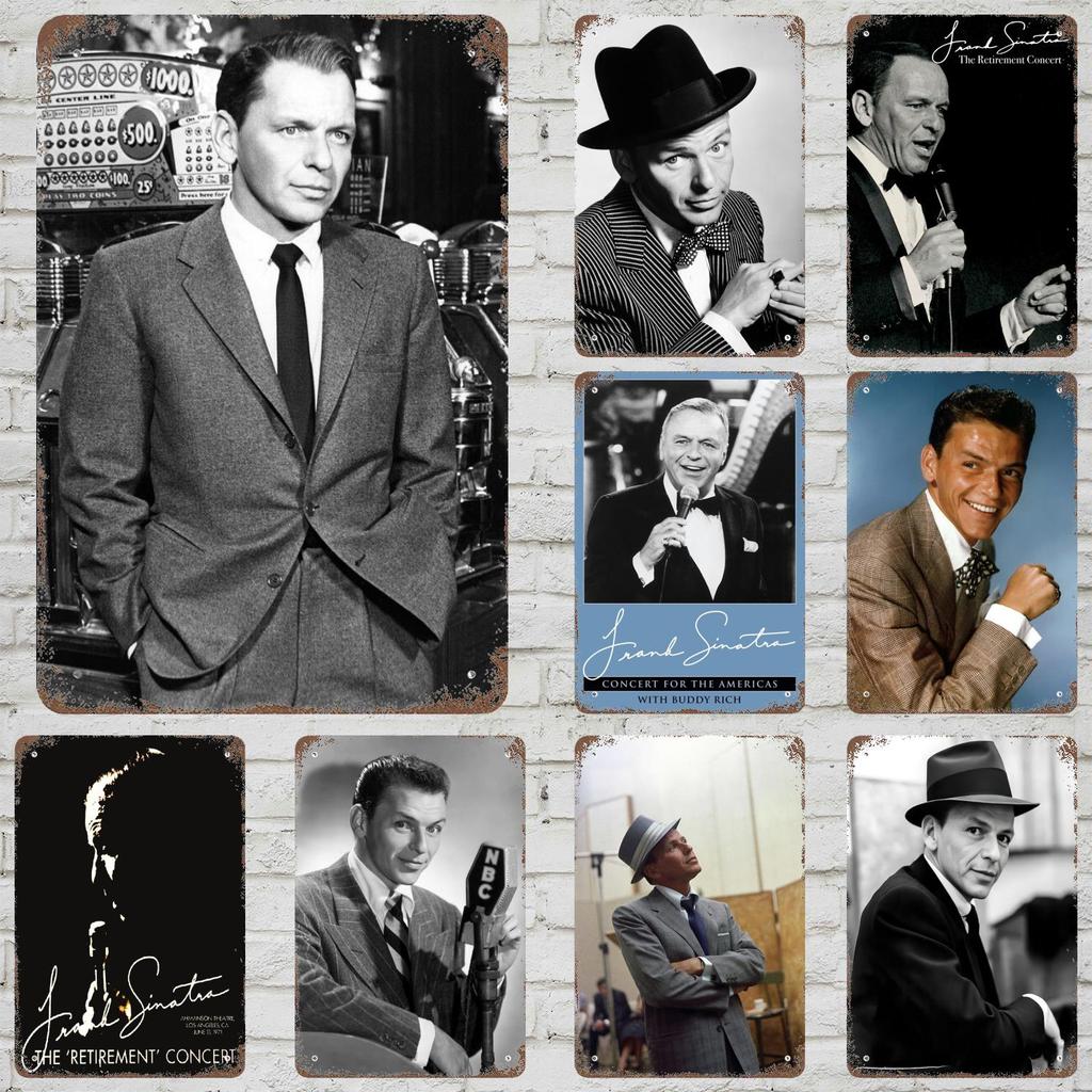 Frank Sinatra Retro Vintage Tin Sign Poster Decorative Plaque Metal Plate Wall Decor