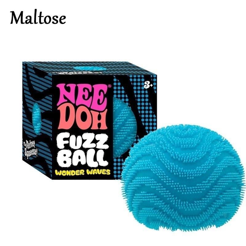 Needoh Fuzzy Spiky Fuzz Squishy Squeeze Ball Complete Set Anti Maltose Stress Anxiety Relief Vent Decompression Sensory Play Toy