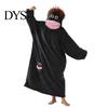 Morbida Calda Tuta da Casa, Coperta Indossabile con Cappuccio Creatura dalla Grande Bocca, Felpa Larga in Pile con Cappuccio Peluche per Donna Uomo, Mantello Cosplay Invernale con Bottoni