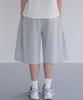 Jikeulib String Banding Side Pintuck Bermuda Training Sweat Shorts 3 Colors