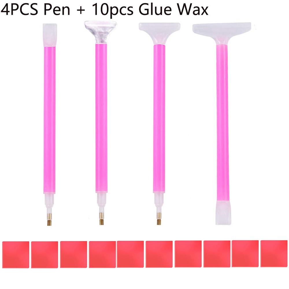 3/4/8x Diamant Malerei Strass Aufnahmestift Drei Perlen Sechs Perlen Neun Perlen Stifte DIY Schnell Kleben Edelstein Aufnehmen Diamant Malerei Stift