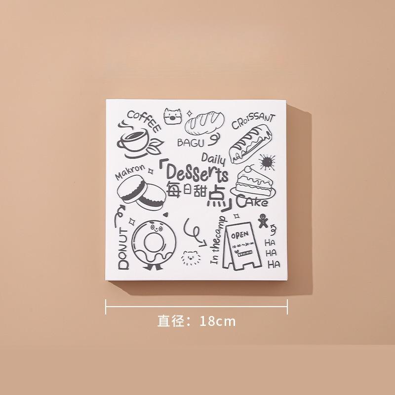 Frittiertes Hähnchen Pommes Öl-Abtrennblech Papier Burger Brot Öl-absorbierendes Papier Sandwich-Verpackungspapiere Backbleche Kuchen Bento-Boxen Polsterpapier