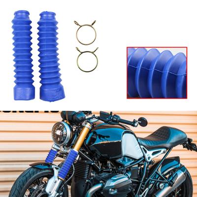2025 New 2pcs Motorcycle Front Fork Shock Absorber Dust Cover Front Shock Absorber Protective Cover Dust Rubber Protective Cover