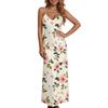Ladies' floral nightgown sexy suspender nightgown slit sexy thin home outfit
