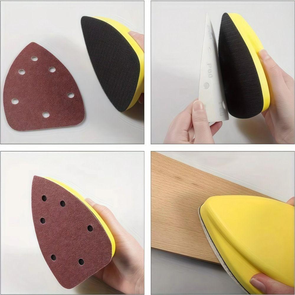 Triangle Manual Grinding Disc Self-adhesive Sandpaper Grinding Disc Wood Sanding