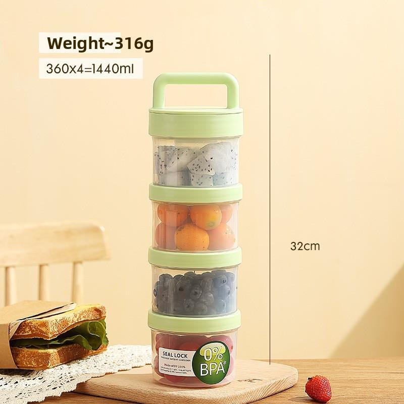 Portable Fruit Oatmeal Breakfast Cup With Spoon For Students And Office Use