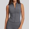 Women S Sleeveless Fitness Sports Top Elastic Slim Fit