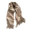 2024 Soft Imitation Cashmere Scarf: Women's Autumn-Winter Korean Style Warm Neck Warmer - Couple's Cold Protection Long Shawl.