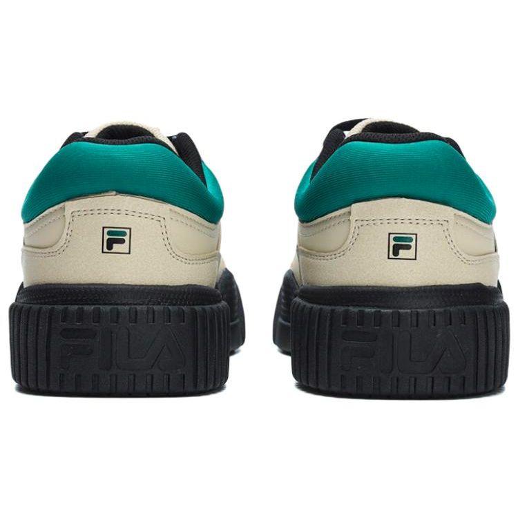 FILA Blocks Fabric Synthetic Leather Low Top Sneakers Women sneakers Light-Blue Green F12W312209FAD