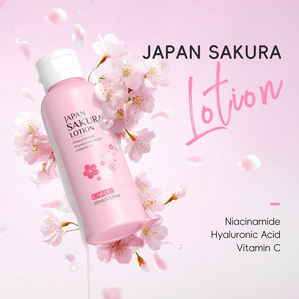 LAIKOU Sakura 100ml Moisturizing Hydrating Body Lotion Skincare