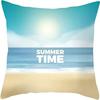 Summer Hot Style Ocean Style Pillow Beach Shell Pattern Blue Pillow Case Home Sofa Pillow Case Cushion Cover