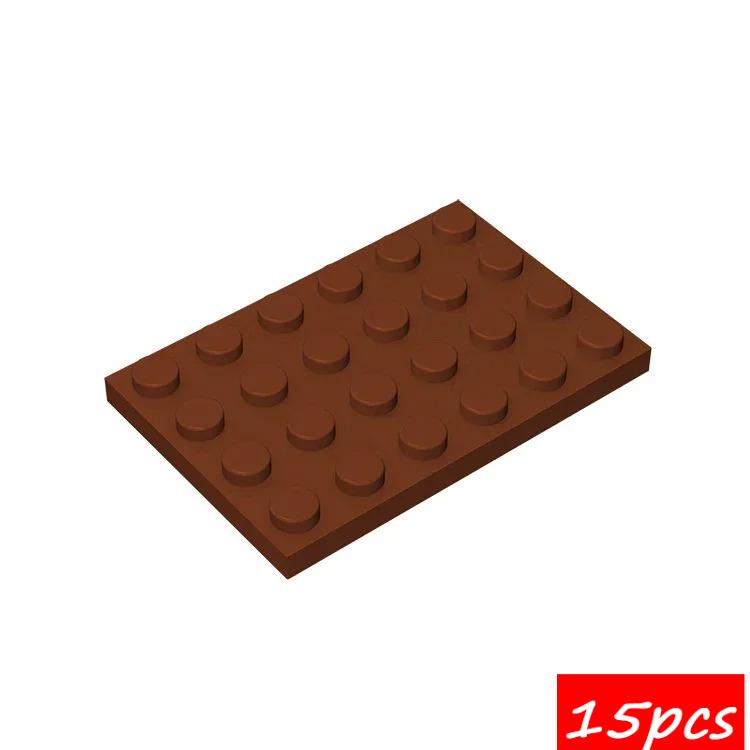 15PCS Compatible Assembles Particles 3032 4x6 DIY Building Blocks Thin Figures Bricks Assembly Educational Toys For Kids Gifts