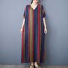 Summer New Cotton and Linen Printed Loose and Simple Long Skirt for Women