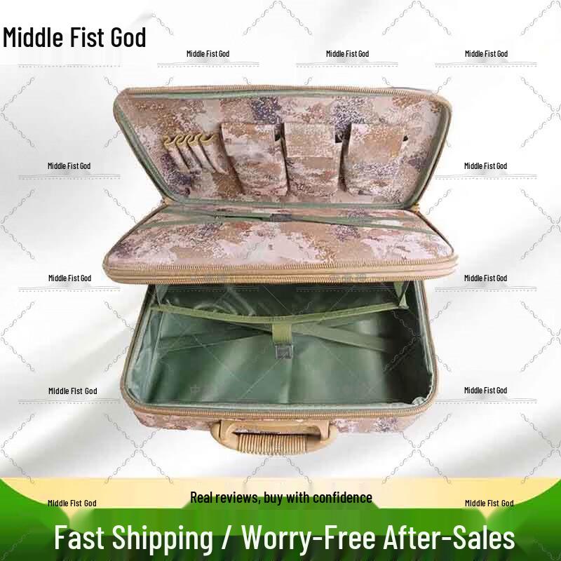 Portable Double-Layer Tactical Staff Briefcase