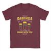 Unisex TShirts Hello Darkness My Old Friend  Novelty  Cotton Tee Shirt Short Sleeve  T Shirt Crew Neck Clothing Plus Size