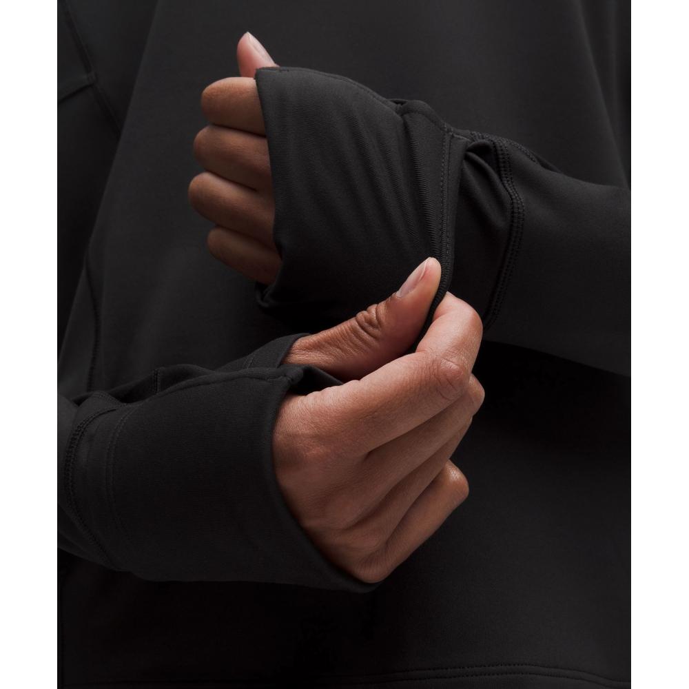 Lululemon It S Rulu Fleece Long Sleeve Shirt Black