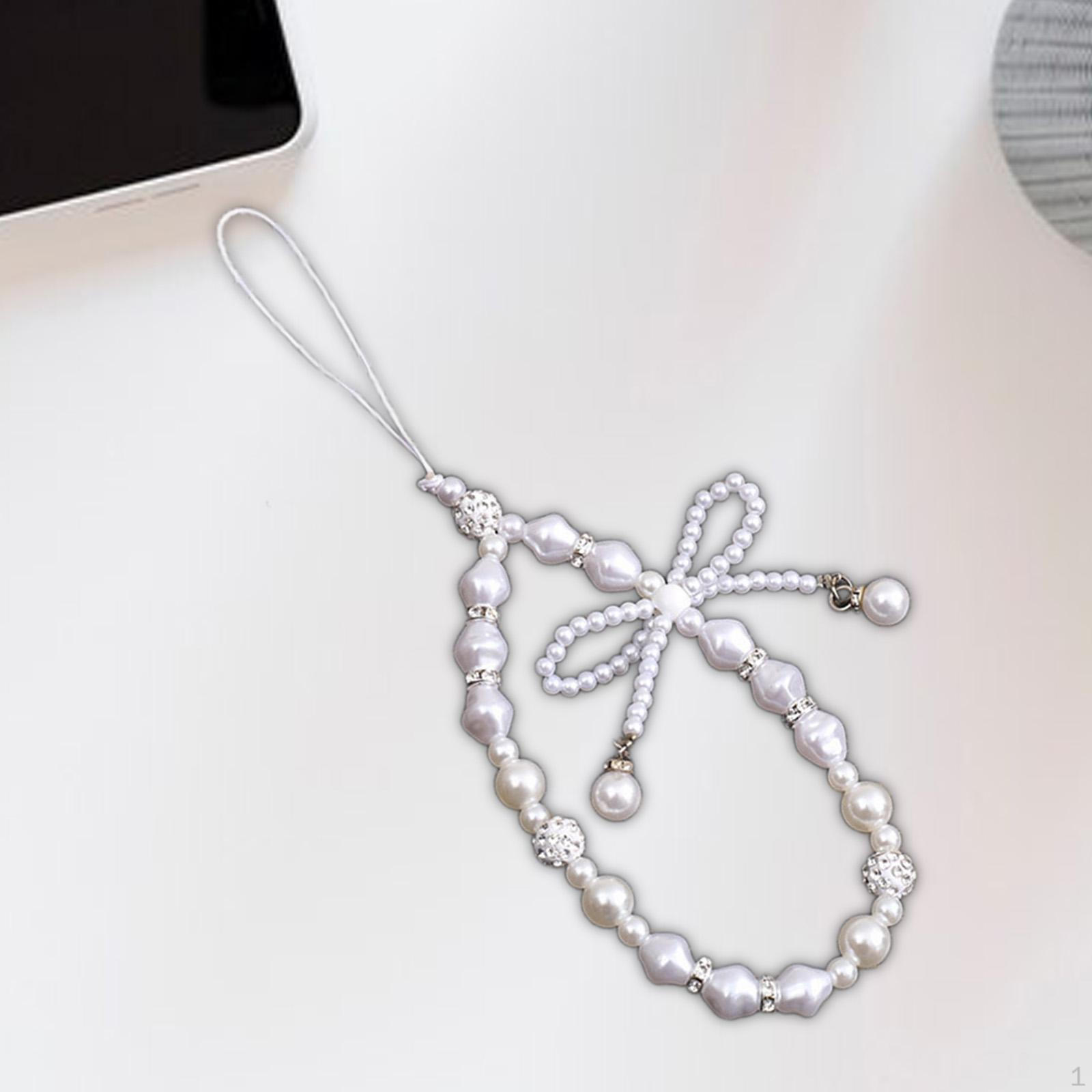 Beaded Phone Charm Cellphone Lanyard Pendant Multipurpose Anti Lost Case Chain