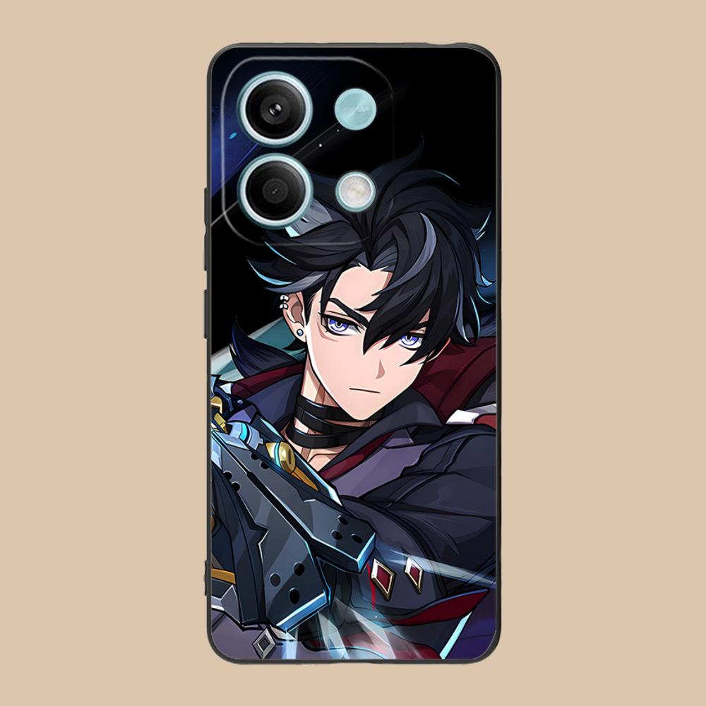 Game GI Wriothesley Matte TPU Mobile Phone Case for POCO M7 M6 M5 M4 M3 X7 X6 X5 X4 X3 Pro GT 5G Colorful Printing Cover