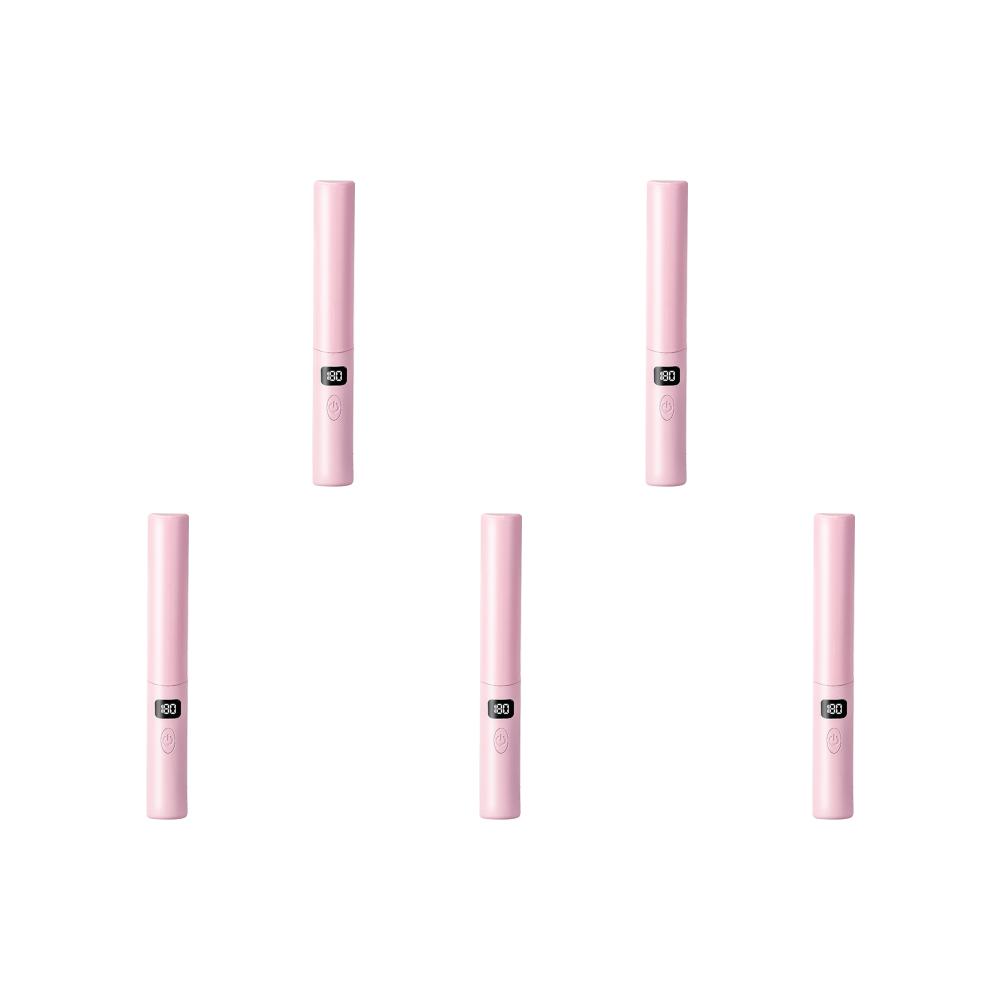 

- USB Rechargeable Anti-Scald Electric Portable Straightening Brush (Pink)