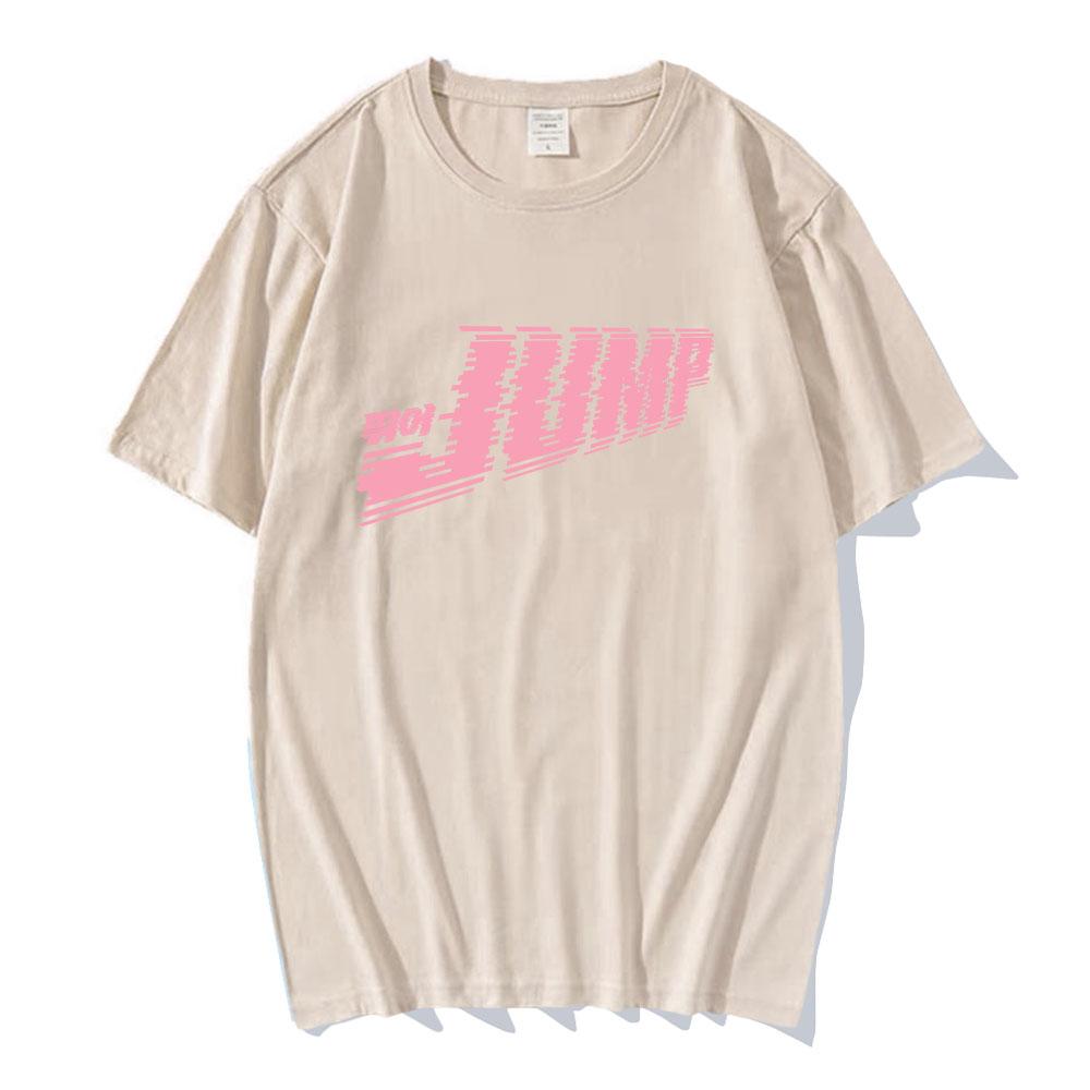 Skoč Jednobarevné tričko Módní Dívčí Kapelní trička Unisex Streetwear Ležérní Volné Krátký Rukáv Bavlněná Trička