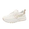 Red Dragonfly Women's Plus Size White Dad Sneakers - Spring 2026 Casual Sports Shoes with Thick Soft Sole.