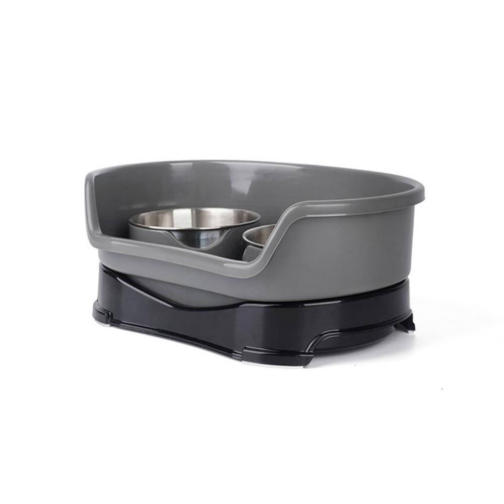 Non-slip Stainless Steel Dog Bowl Eating and Drinking Water Pet Double Bowl  Pet Feeding Supplies