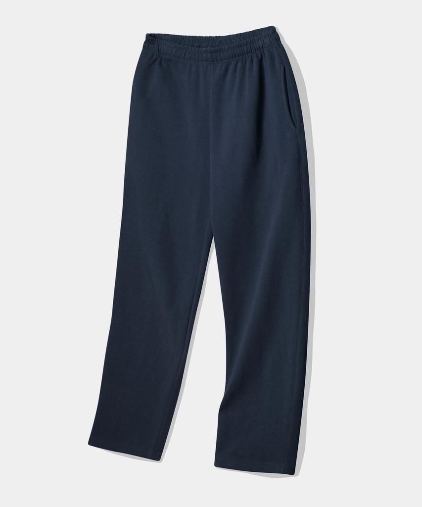 Lambeulla Lounge Semi-Wide Training Pants [Navy] Fleece Line Option