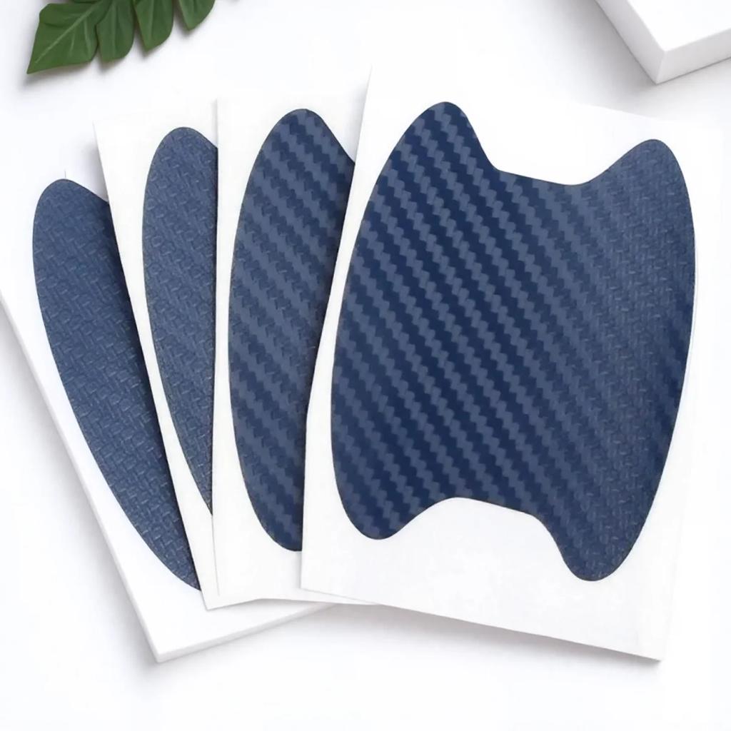 Universal Carbon Fiber Car Door Handle Protector Film Anti Scratch Vinyl Sticker for Auto Exterior Accessories
