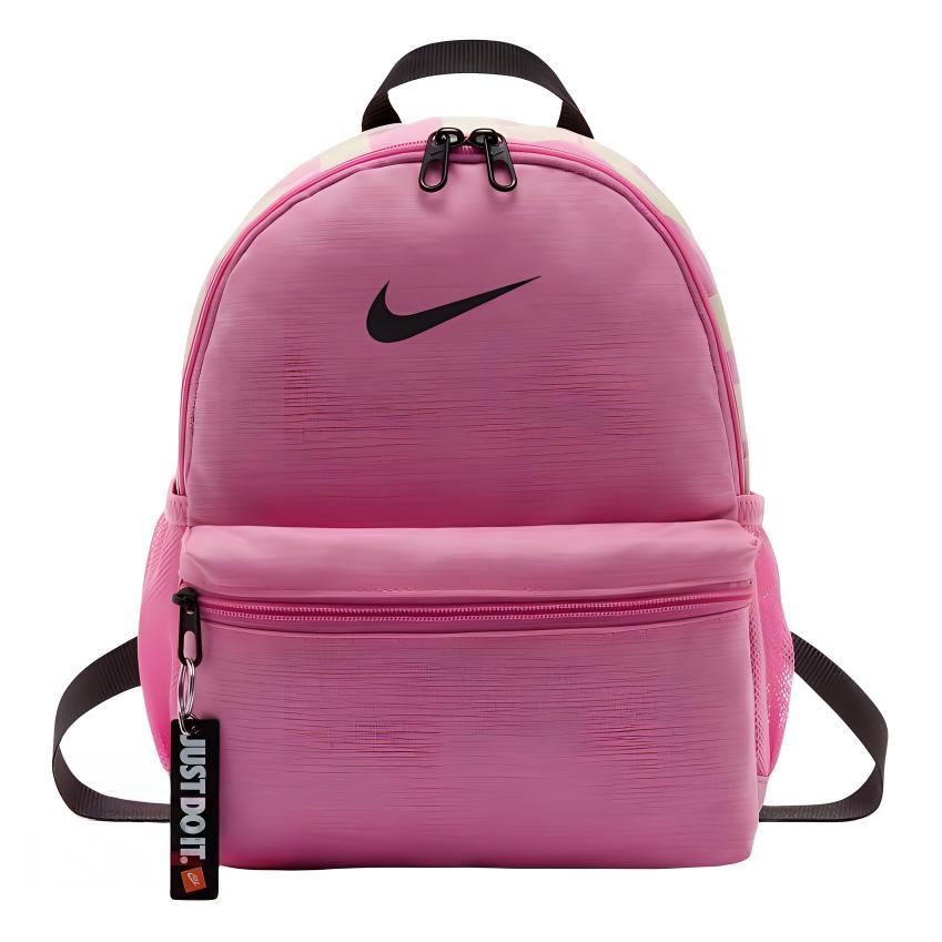 Nike Brasilia Casual Sports Polyester Mini Backpack Women backpacks Pink BA5559-610 Pink