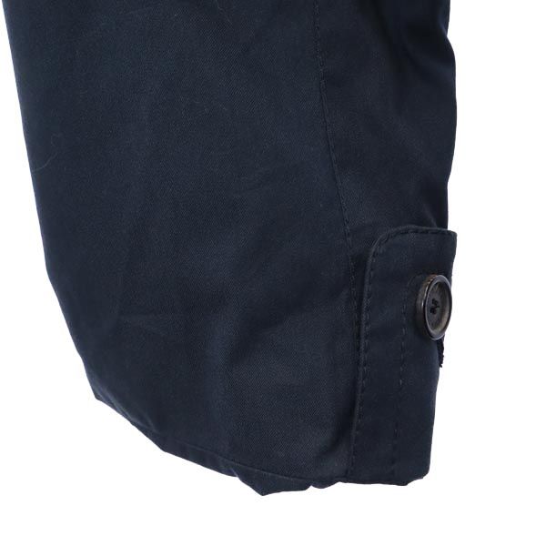 BURBERRY Made in the UK Stainless collar coat 50 Navy Waist belt Men's Used