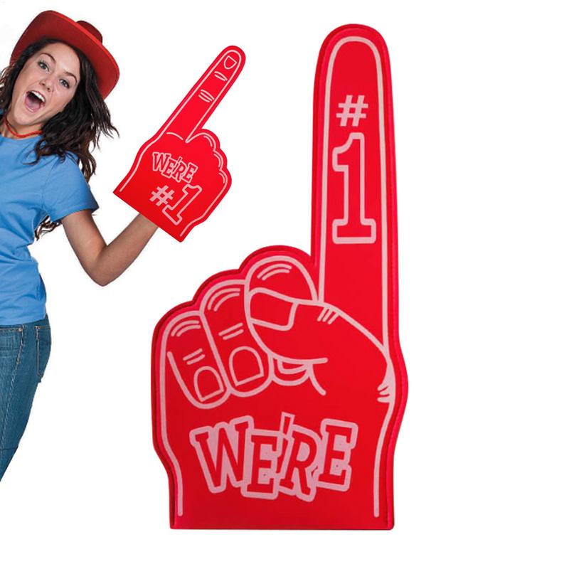 Large Foams Fingers Cheerleading Props Hand Sports Event Cheering Palm Party Props Comfortable Sports Foam Fan Finger