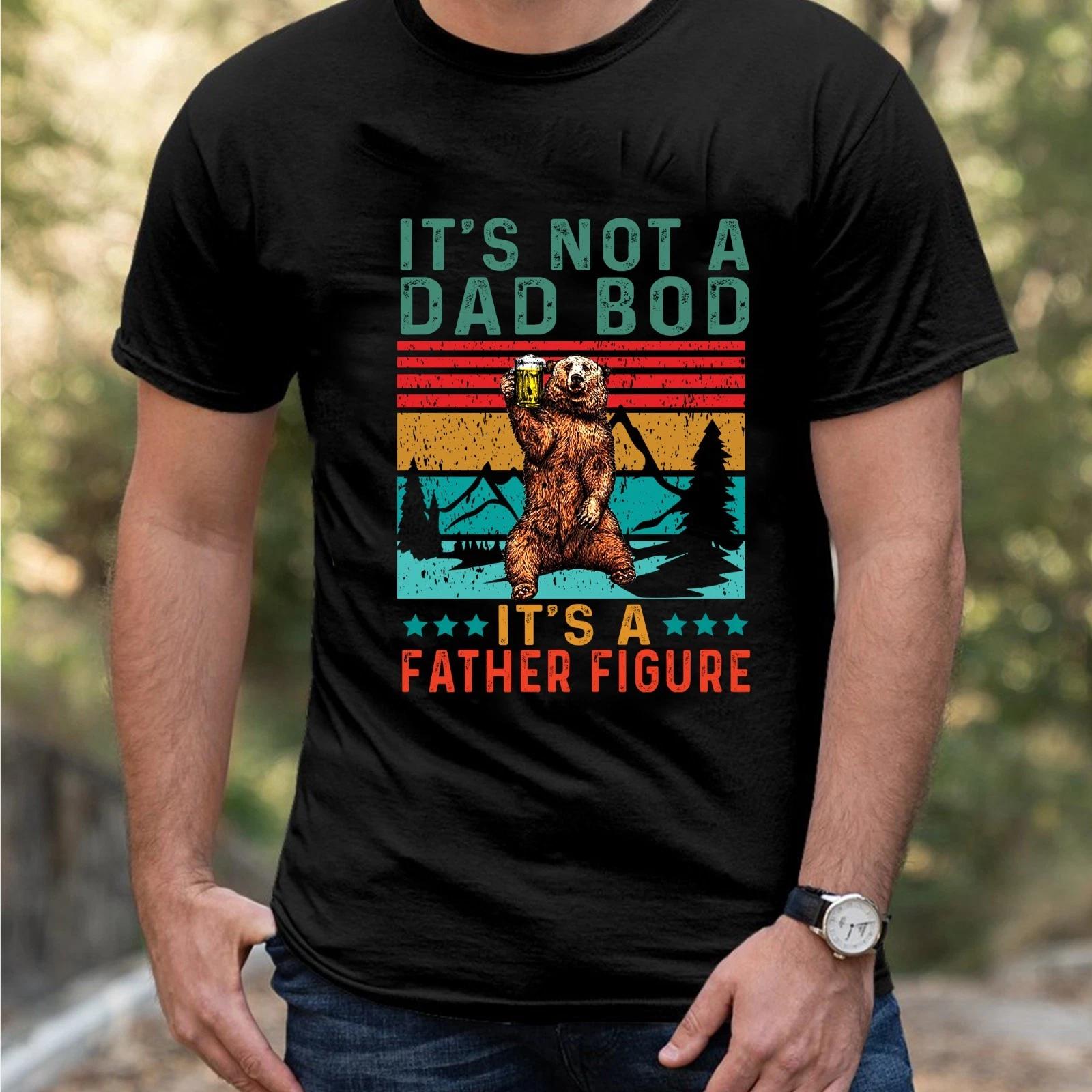 Retro Daddy Bear Tee, Drinking Beer Dad Bod Tee, Funny Father s Day Gift 3XL